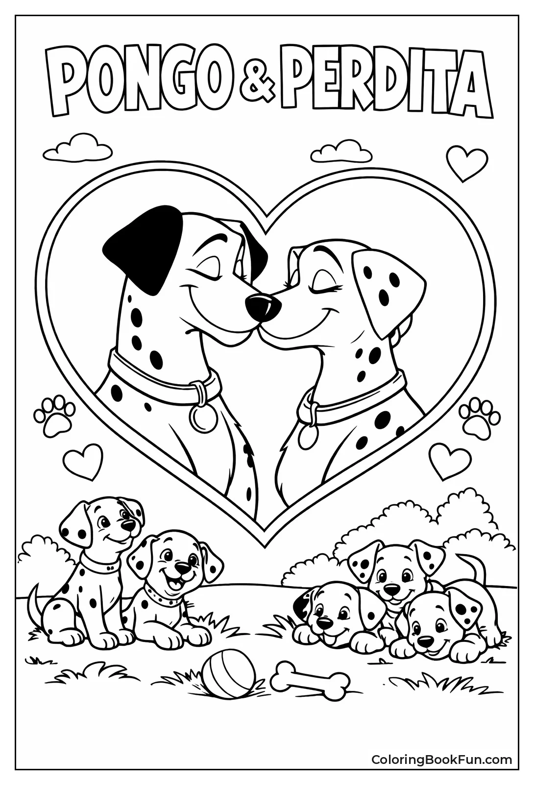 Pongo and Perdita Nose Rub