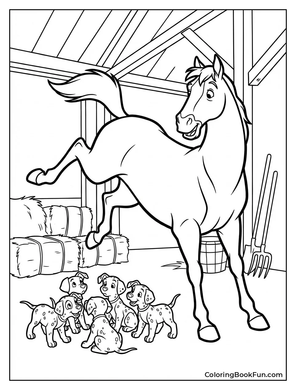 Captain Horse Kicking Legs