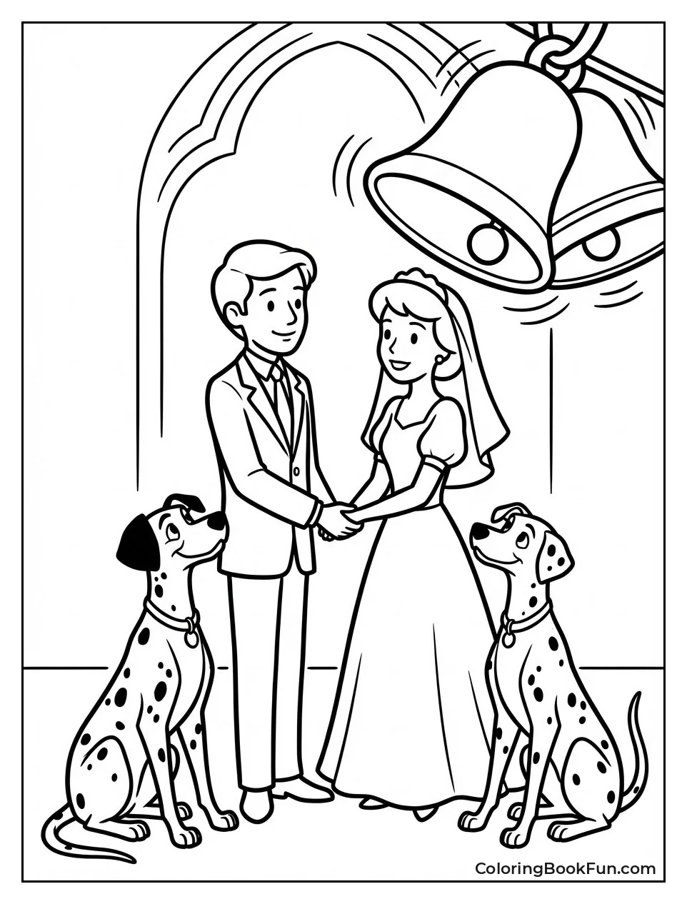 Double Dalmatian Wedding Day