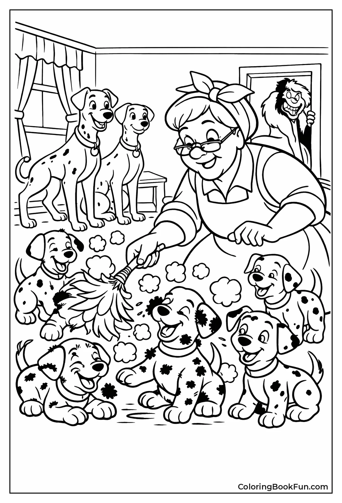 Nanny Dusting Off Soot