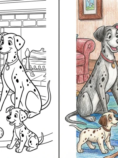 101 Dalmatians coloring pages