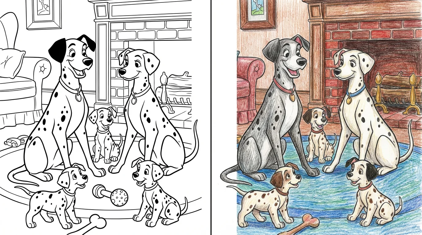 101 dalmatians coloring pages