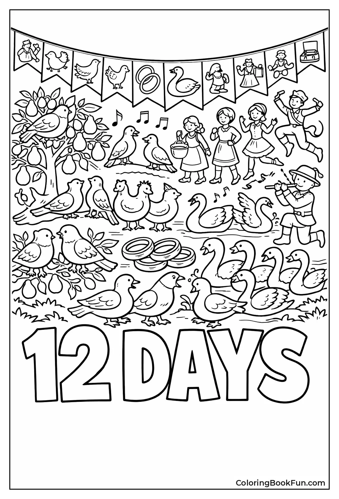 Twelve Days Festive Banner