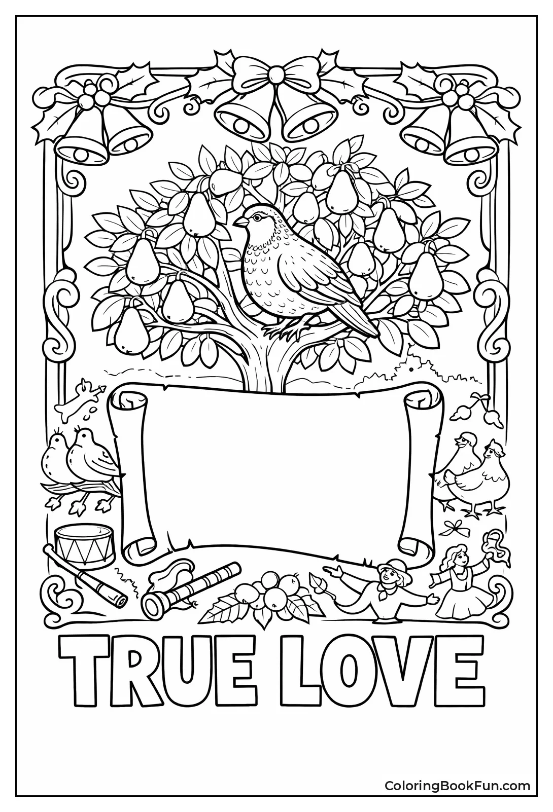 Vintage Pear Tree Postcard