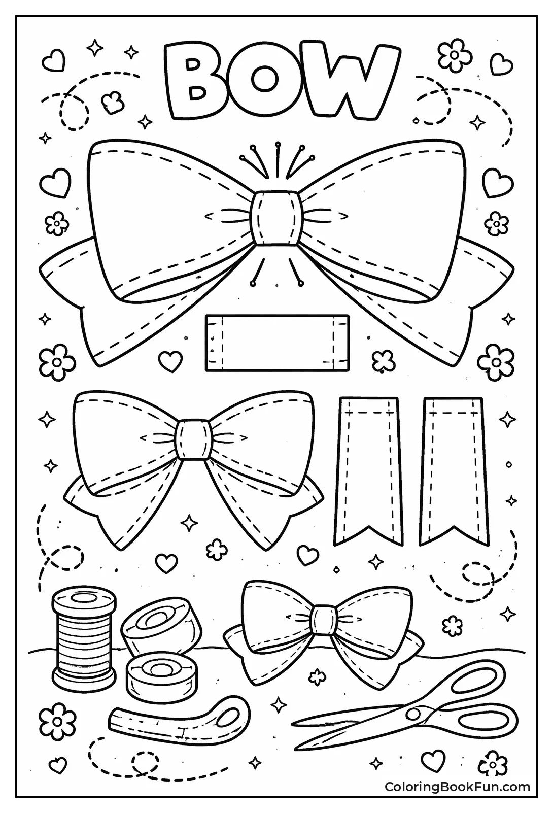 Foldable 3D Pop-Up Bow