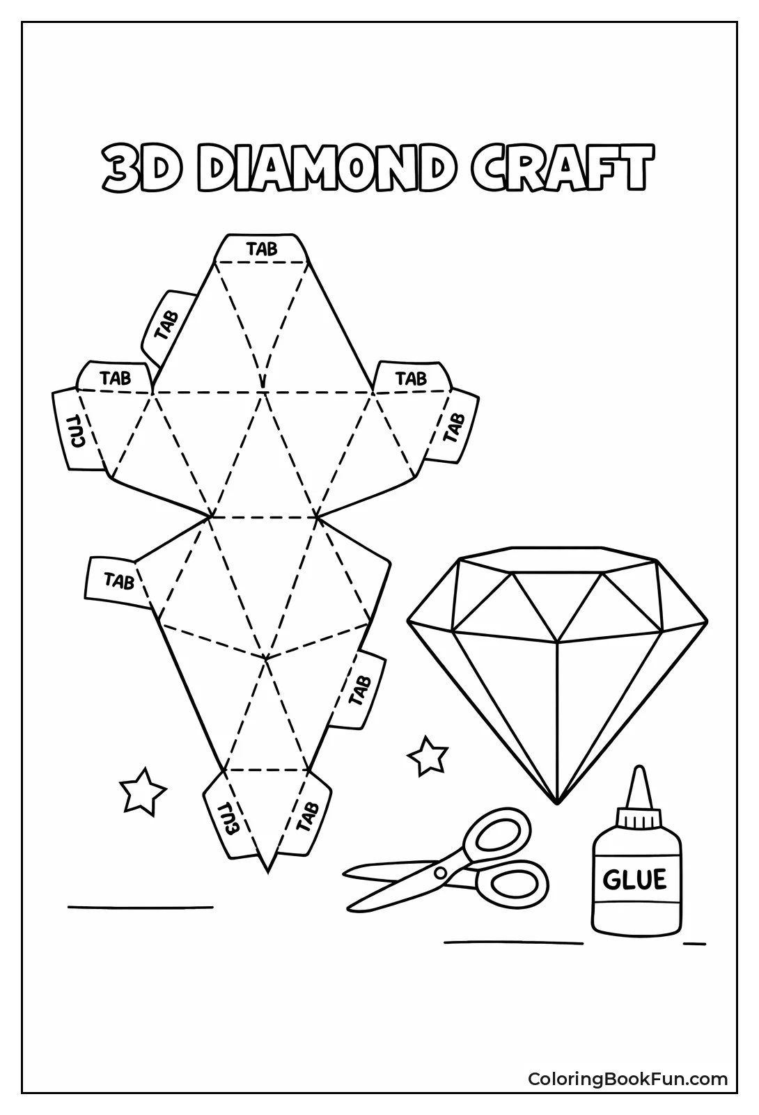 3D Foldable Diamond