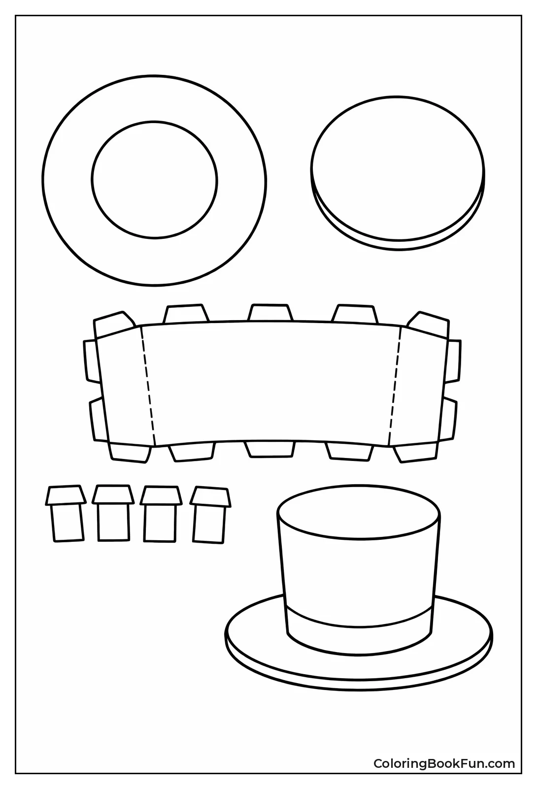 3D Top Hat Template
