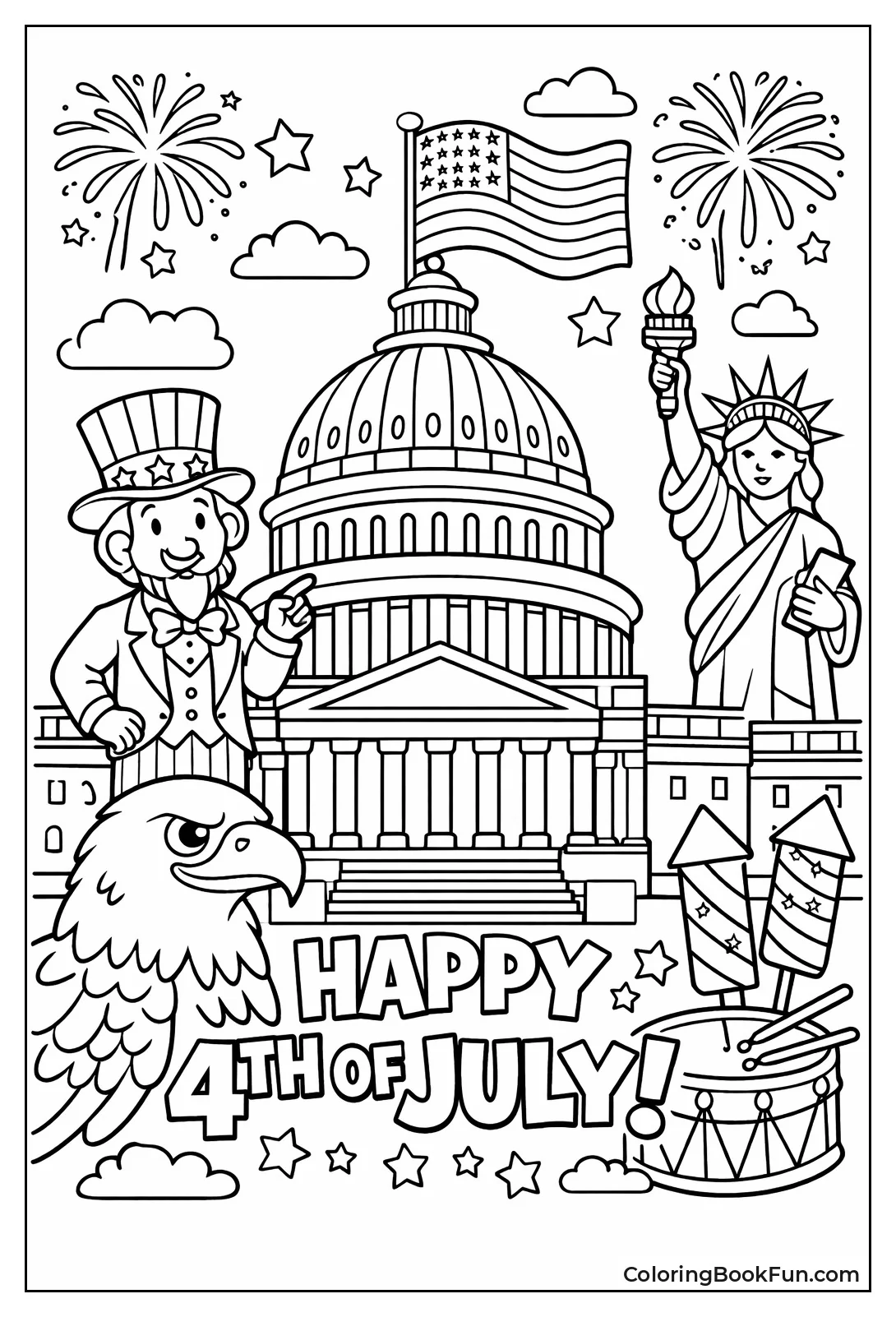 Capitol Dome Flying Flag