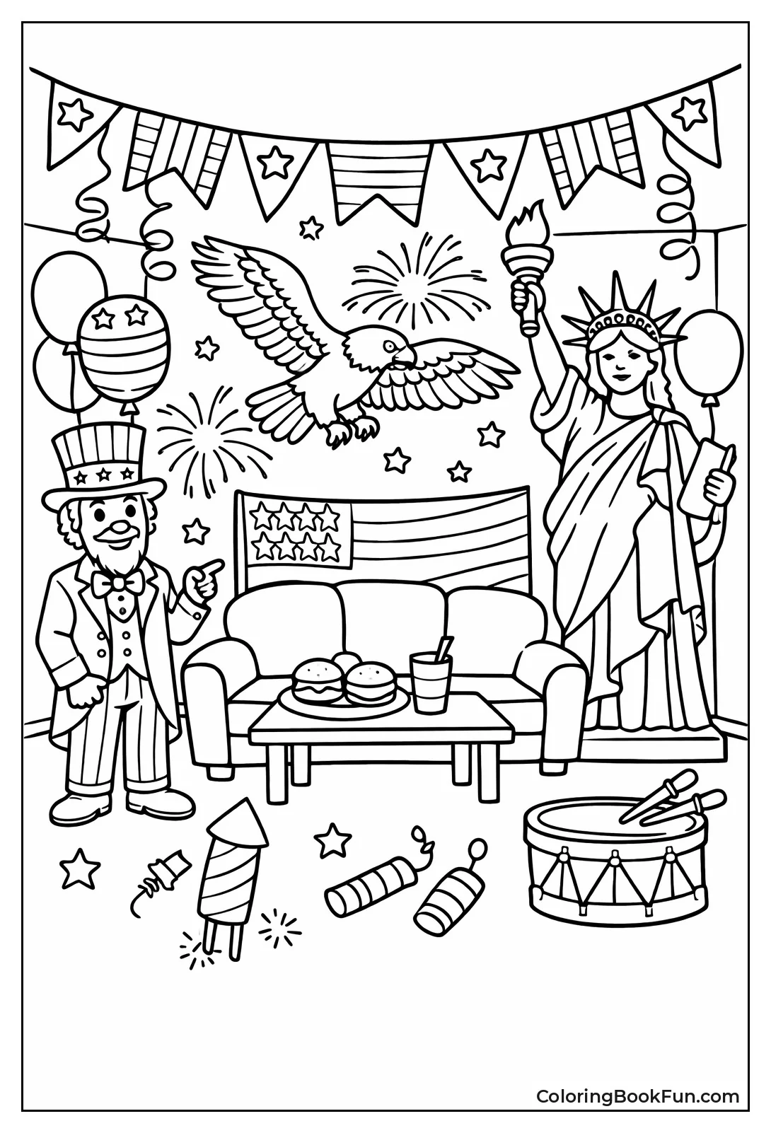 Room Full of Party Balloons