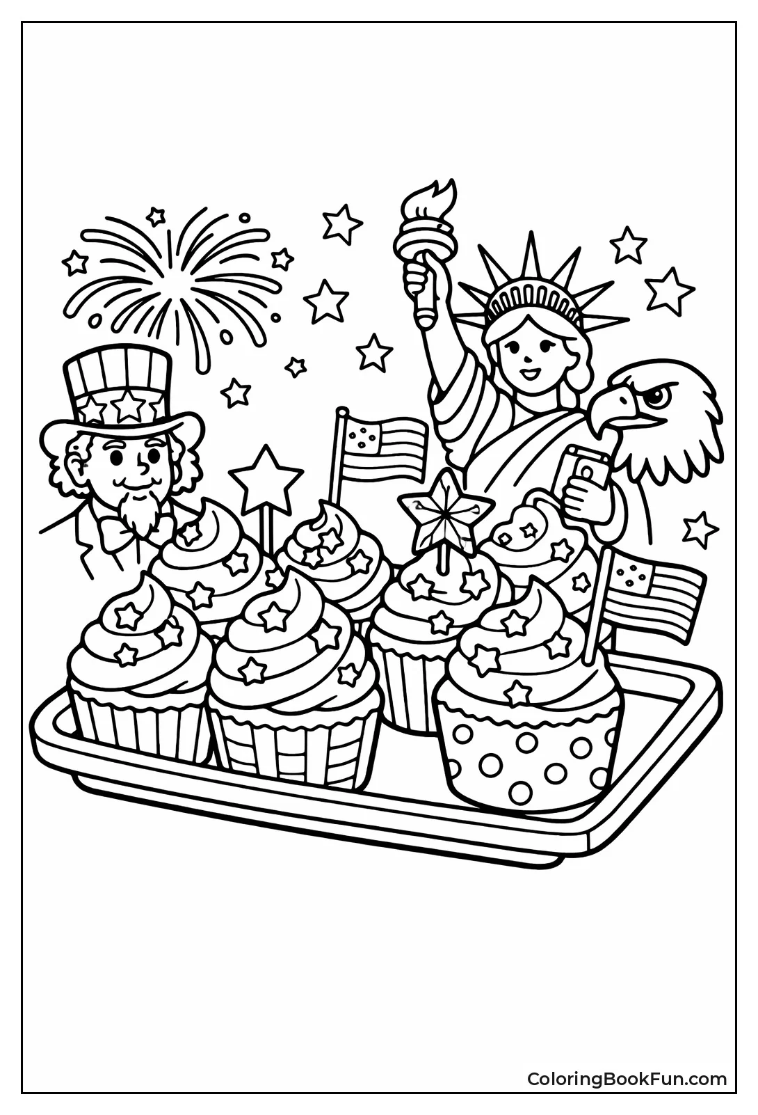 Cupcakes with Star Frosting