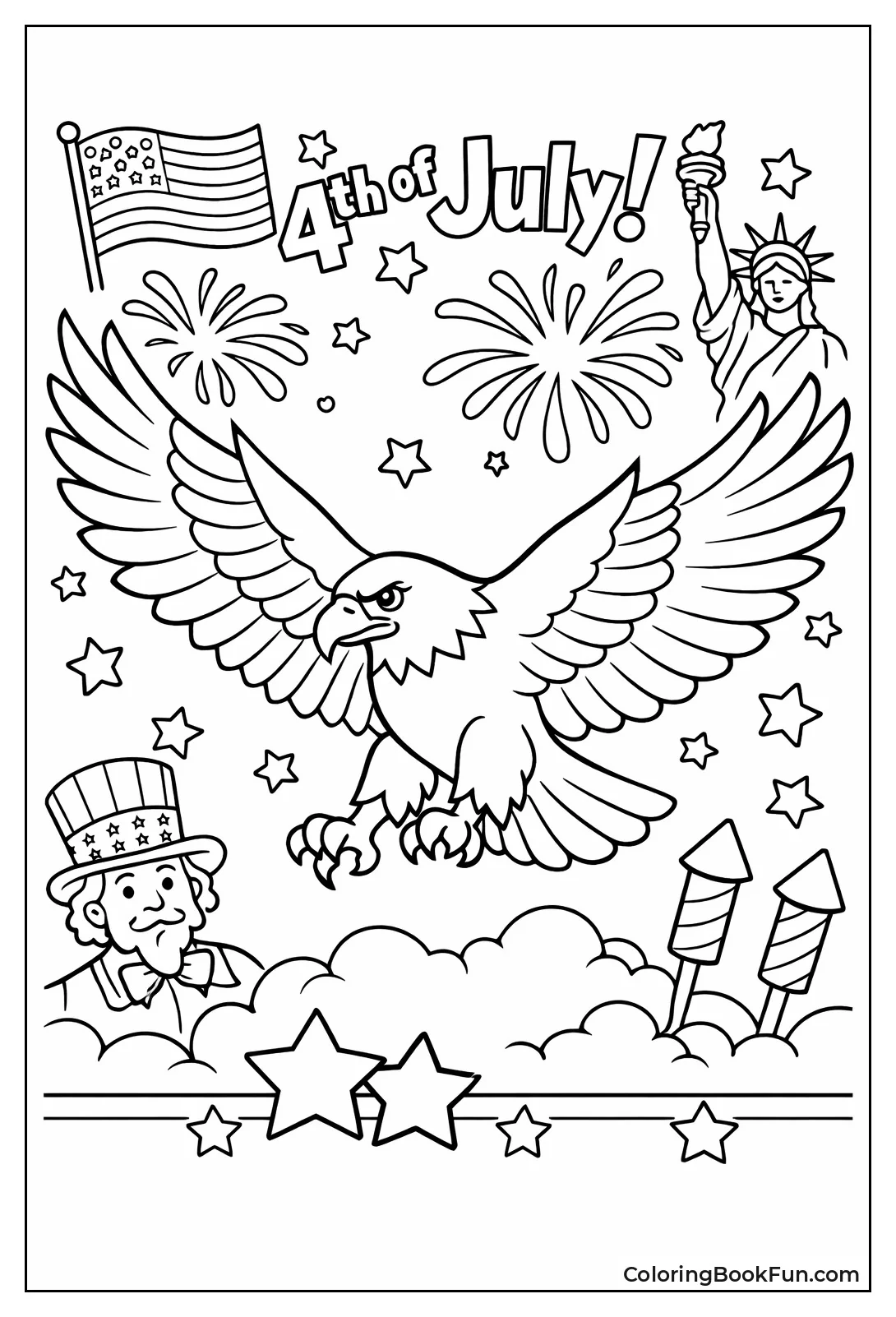 Bald Eagle Soaring High