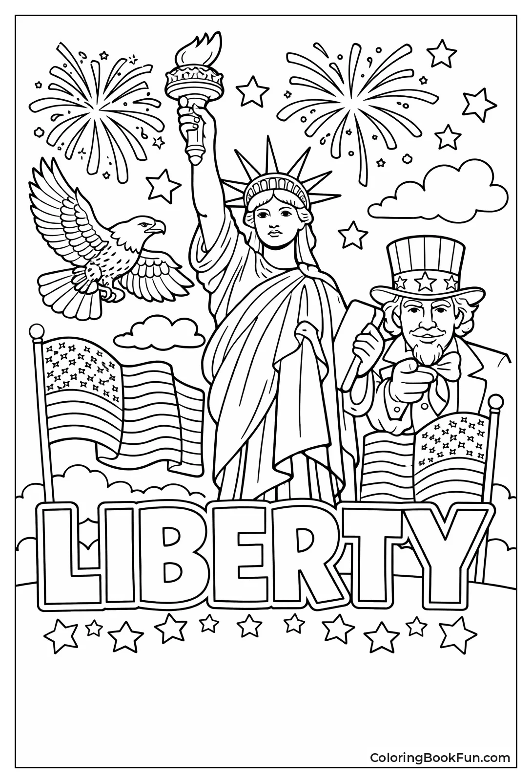 Statue of Liberty Holding Torch