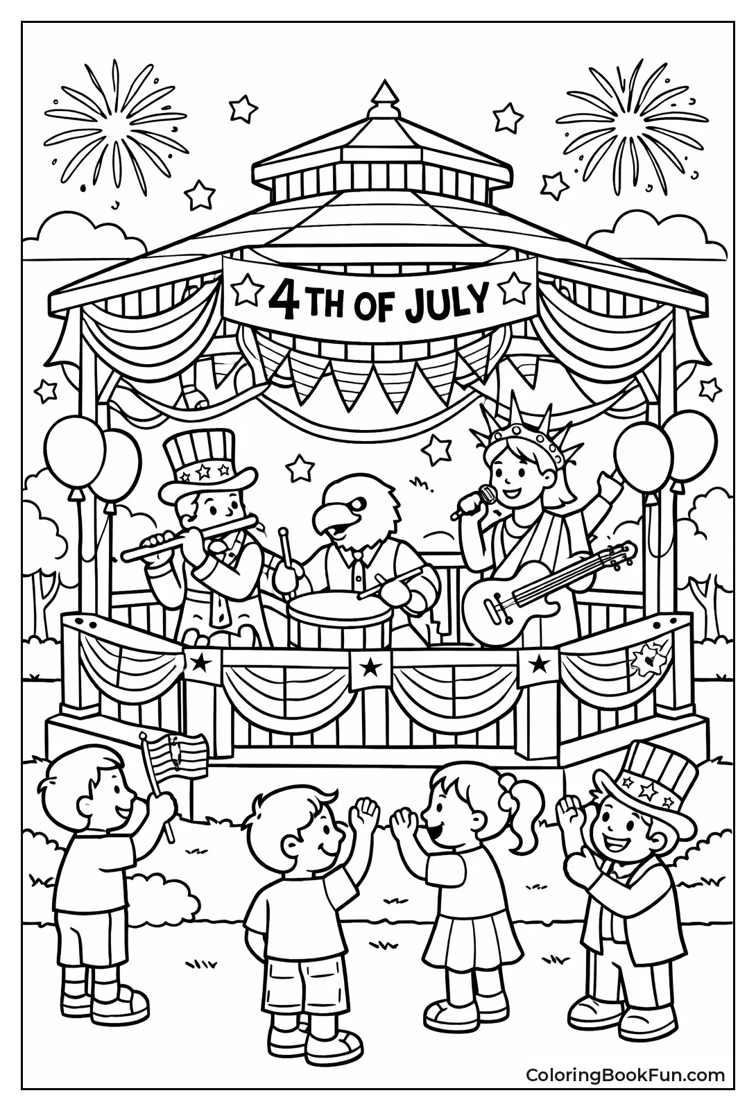 Gazebo Band with Streamers