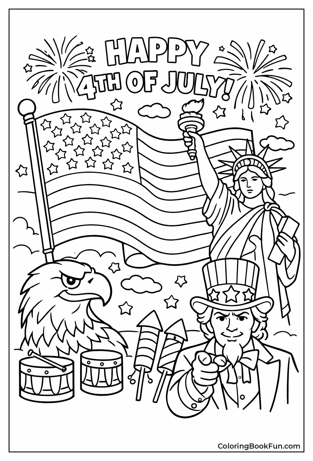 American Flag Waving Proudly