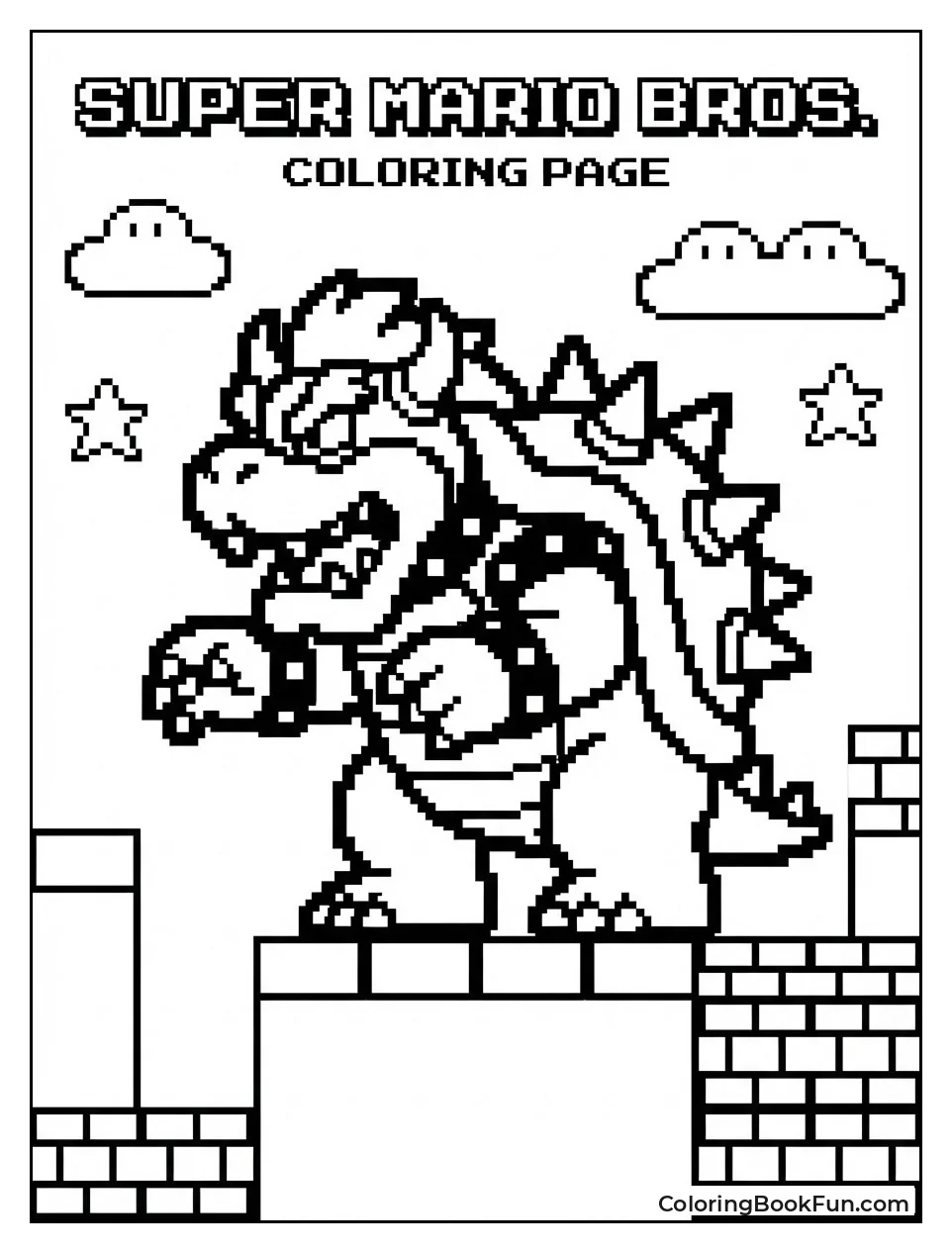 Pixel Bowser from Retro Games