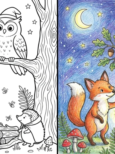 99 Nights In The Forest coloring pages