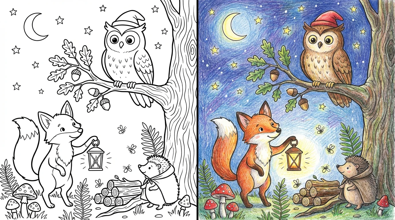 58 99 Nights In The Forest Coloring Pages (Free PDFs)