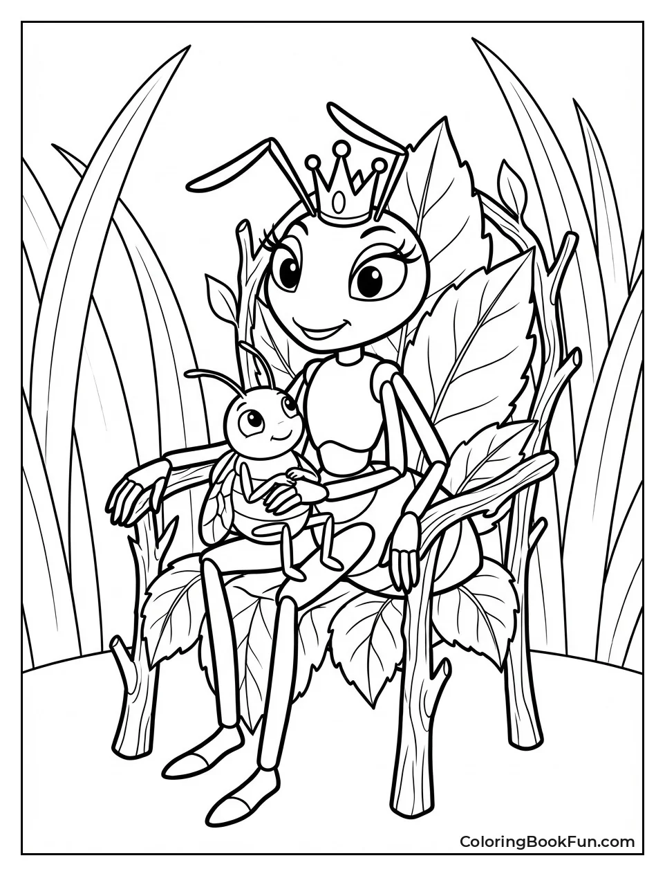 Queen Holds Aphie Close