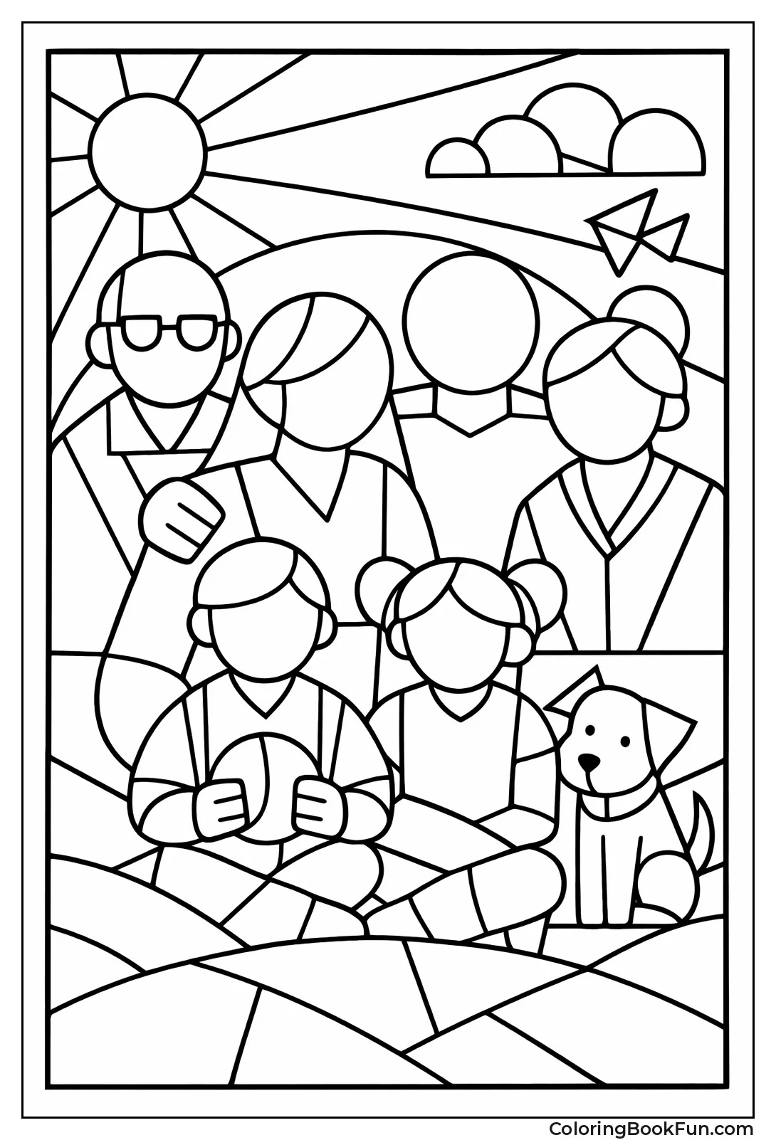 Geometric Family Shape Art