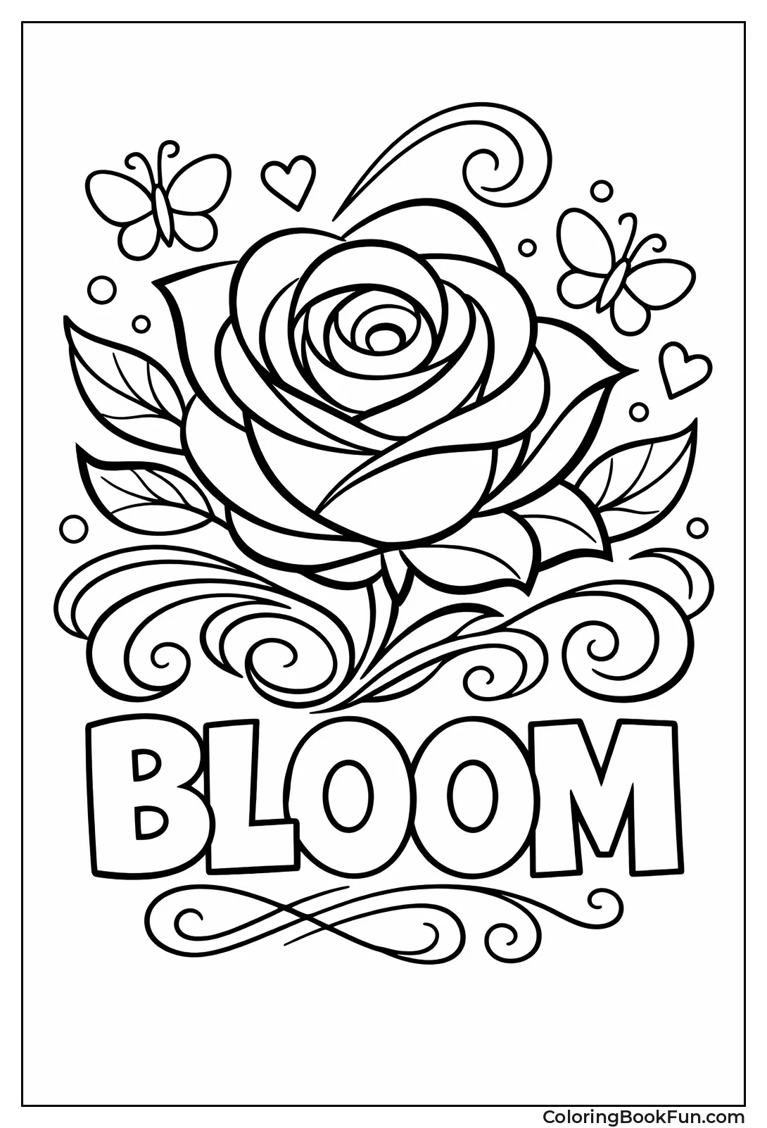 Abstract Rose Swirls