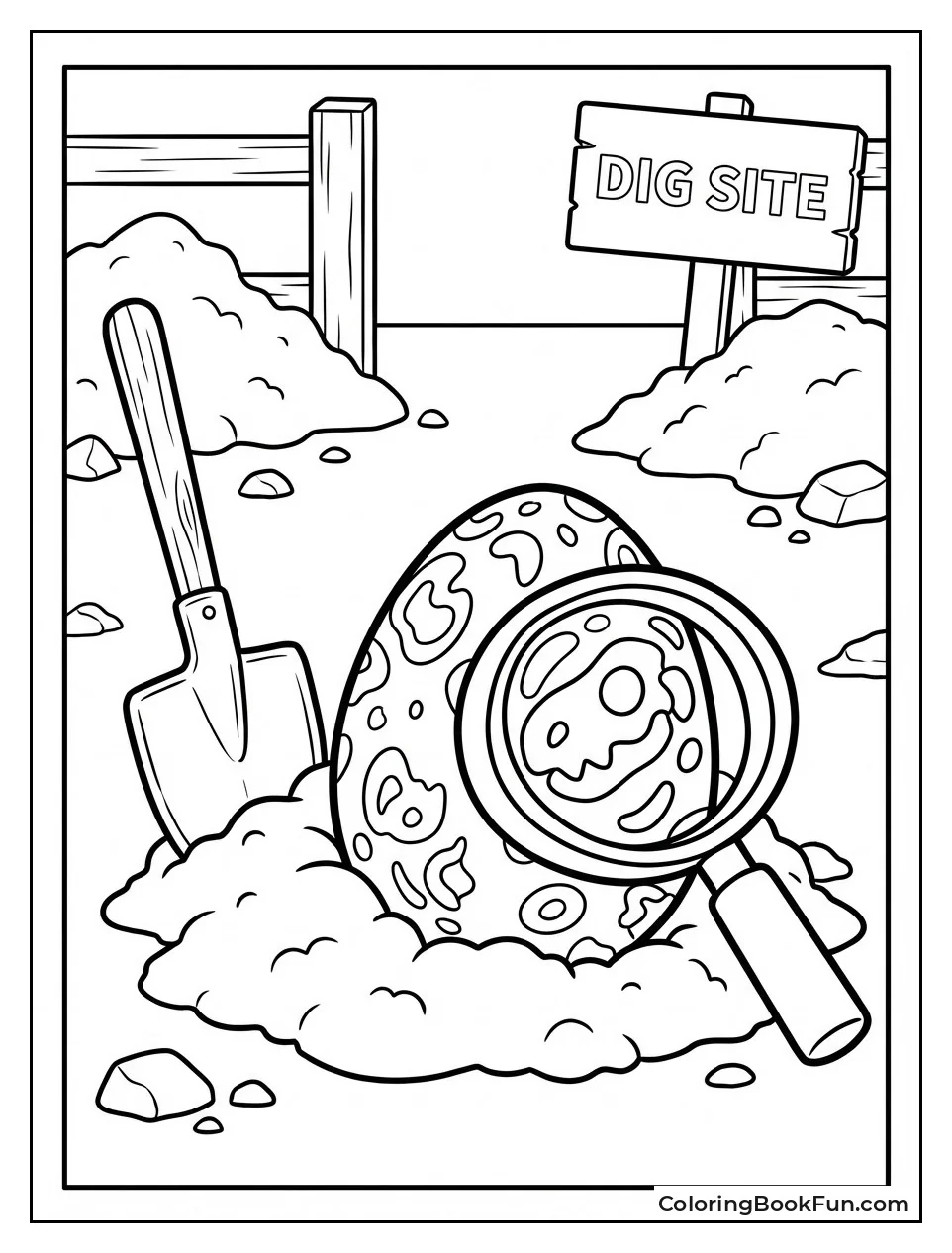 Fossil Egg Excavation