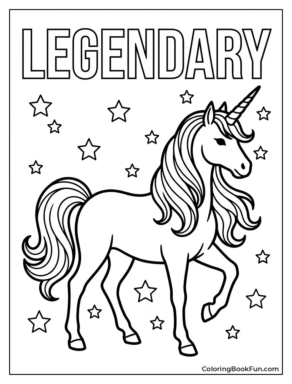 Legendary Unicorn Portrait