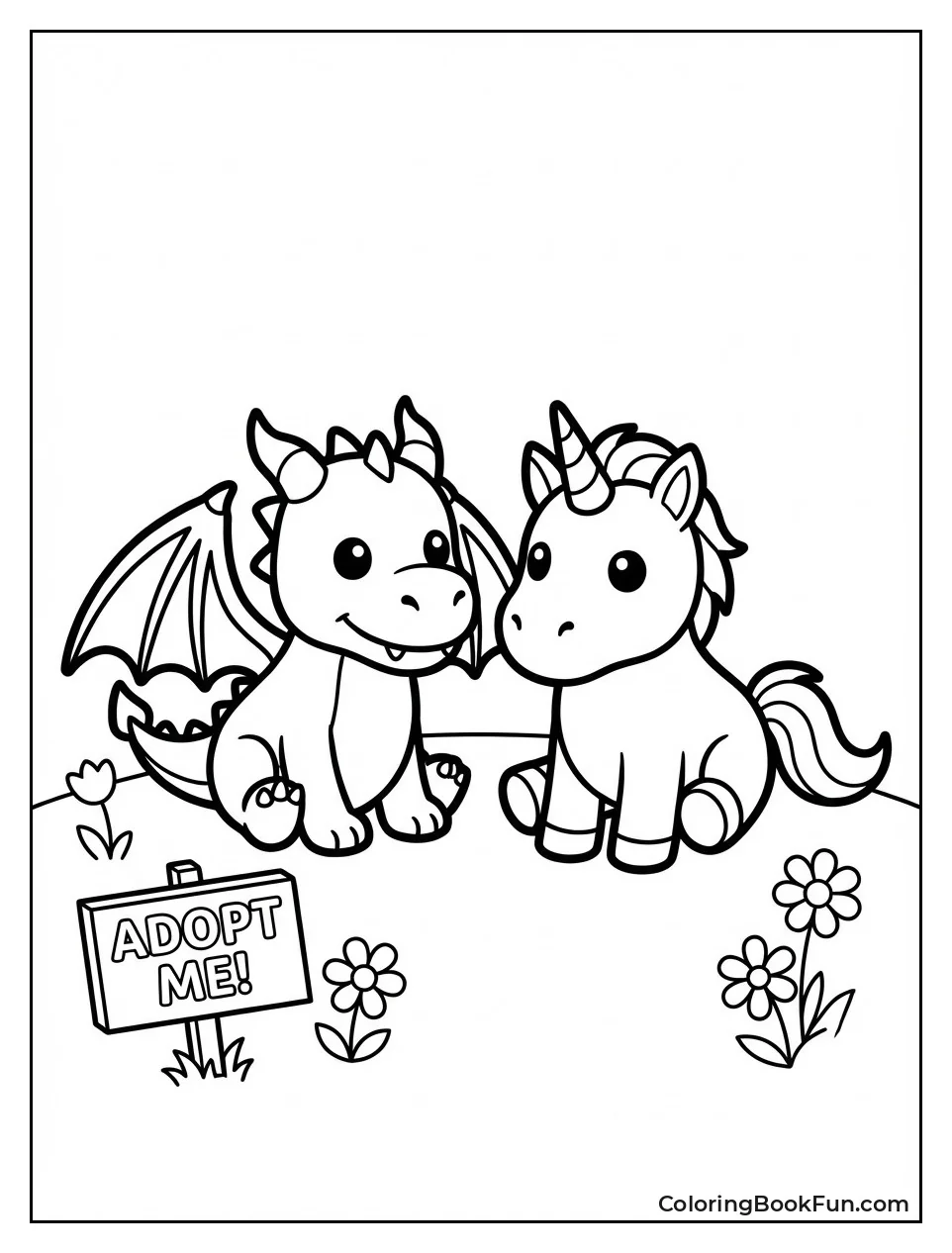 Pink Cat and Blue Dog