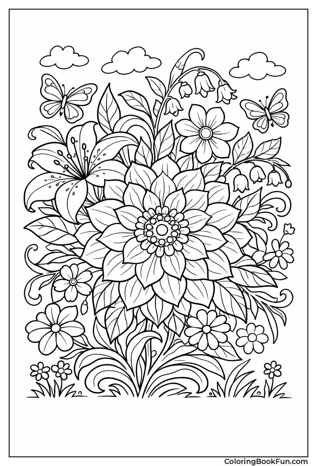 Intricate Flower for Adults