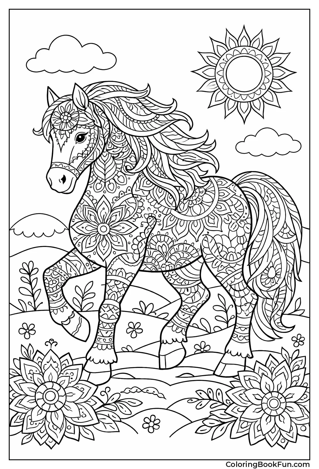 Advanced Mandala Horse