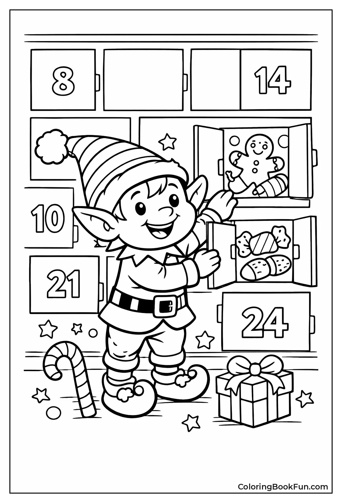 Elf Opening Advent Calendar