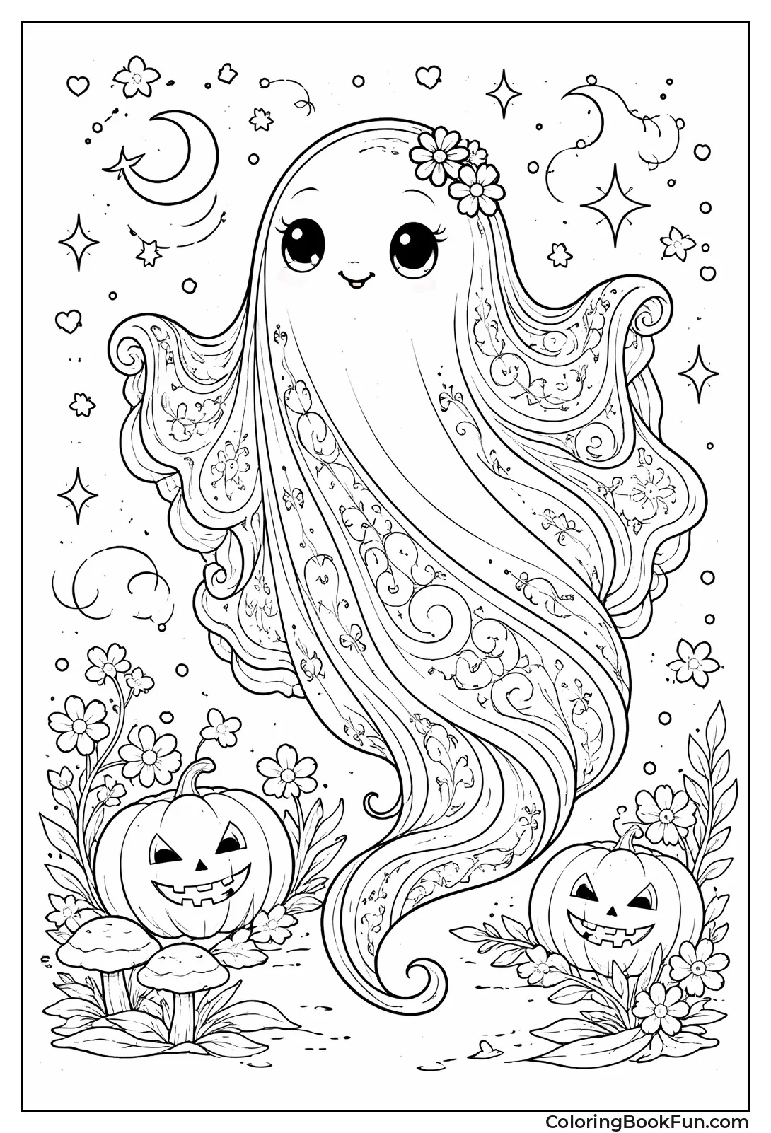 Elegant Ghost Swirls in Flowing Patterns