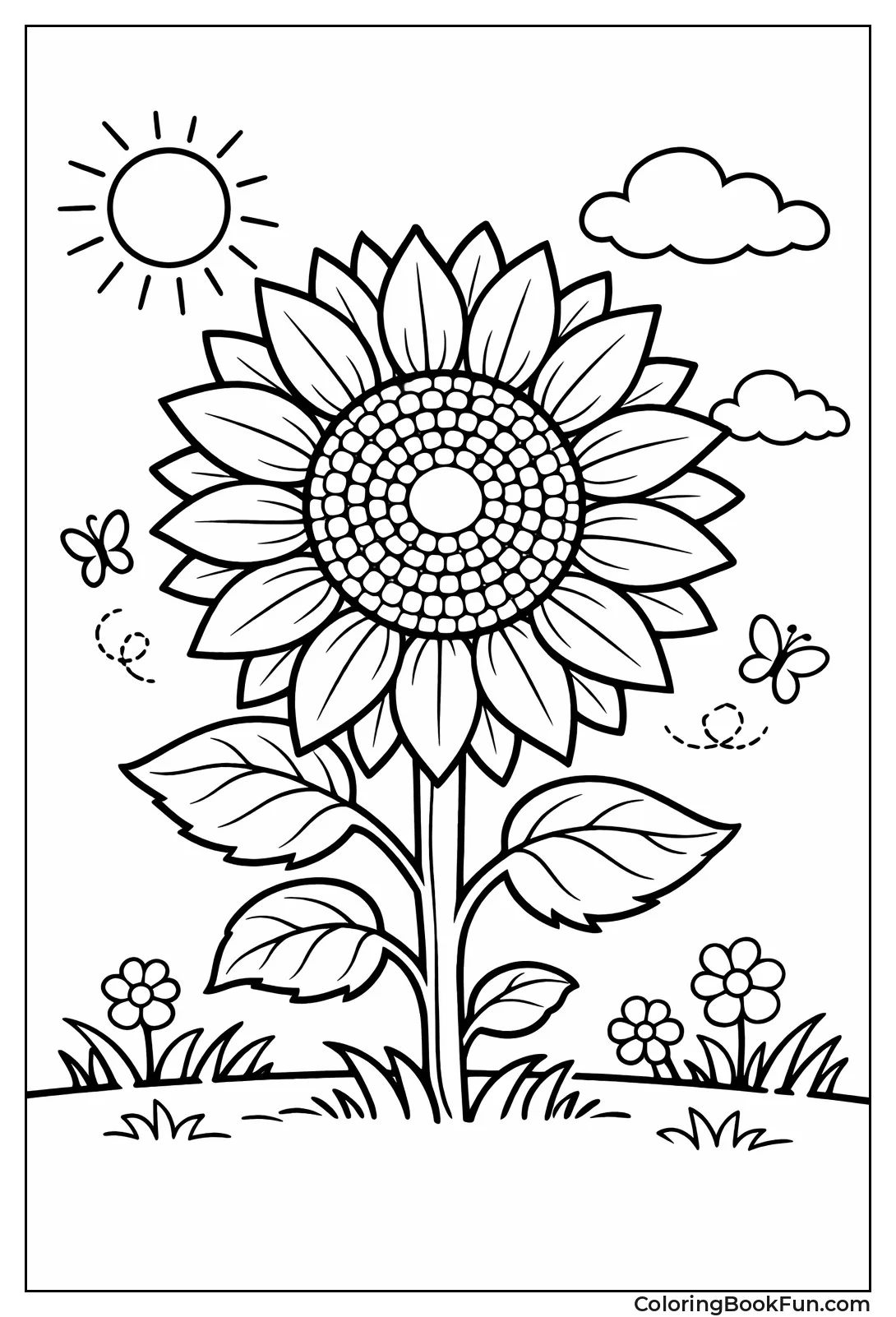 Elegant Aesthetic Sunflower