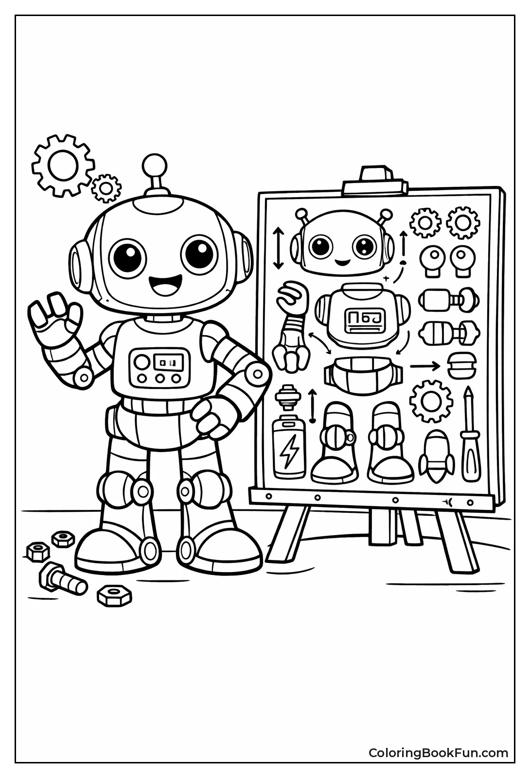 Assembled Robot Stands Proud