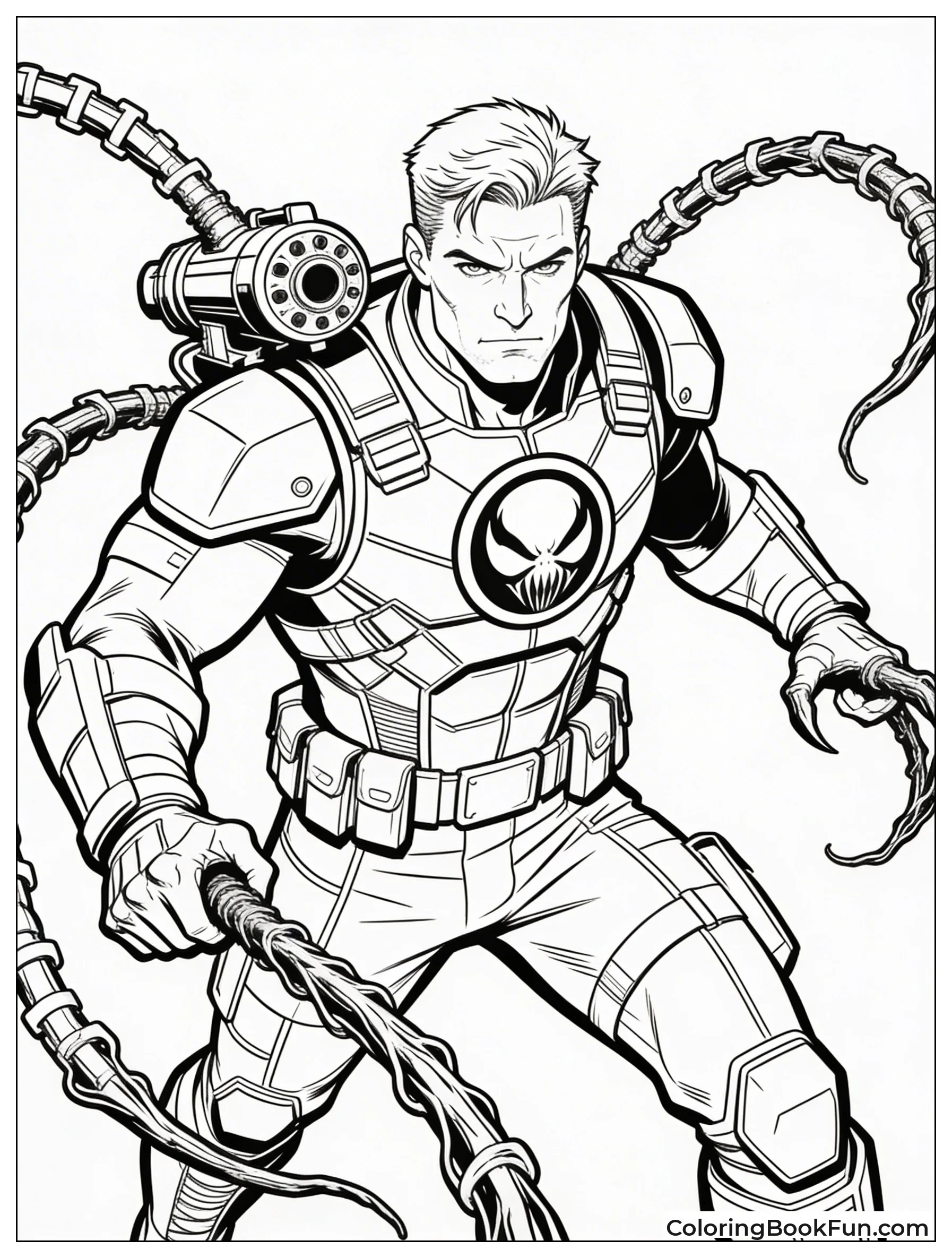 Agent Venom Uses Tendrils