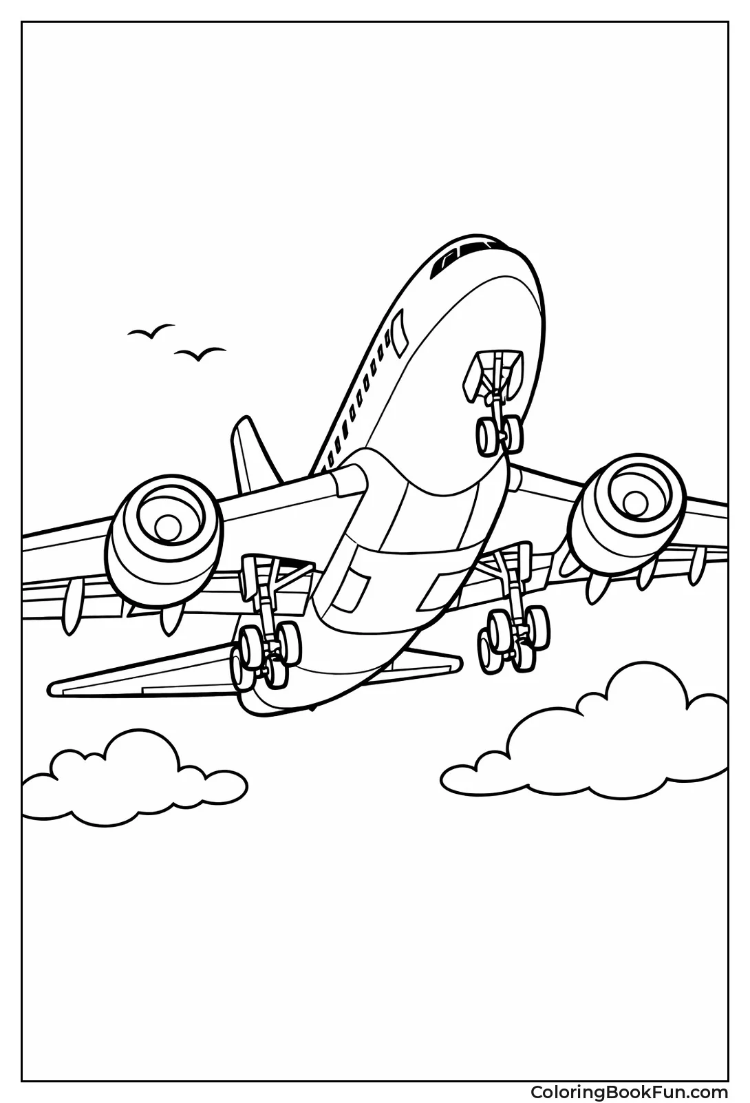 Jet Engines Glow from Below