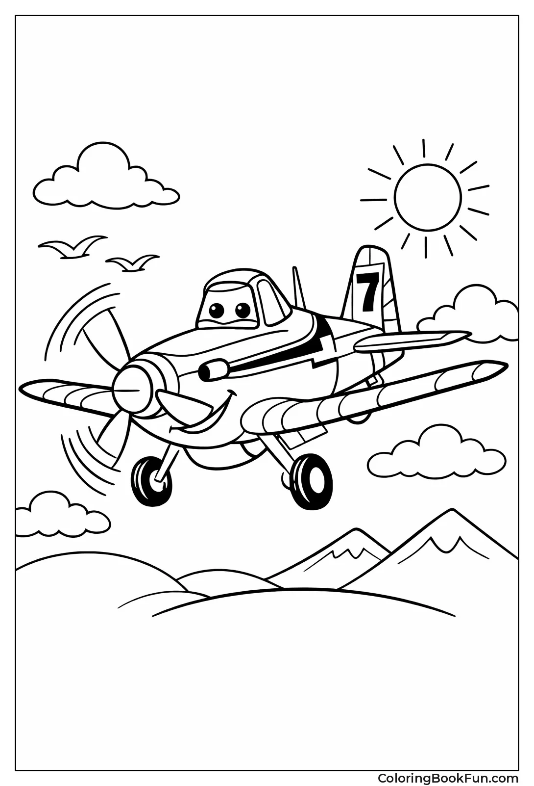 Dusty Cropduster Races with Stripes