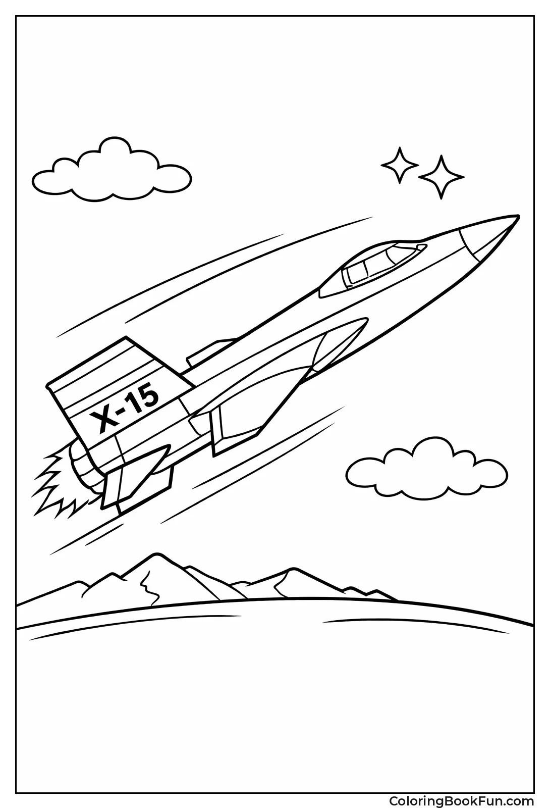 Rocket Plane Speeds to Sky