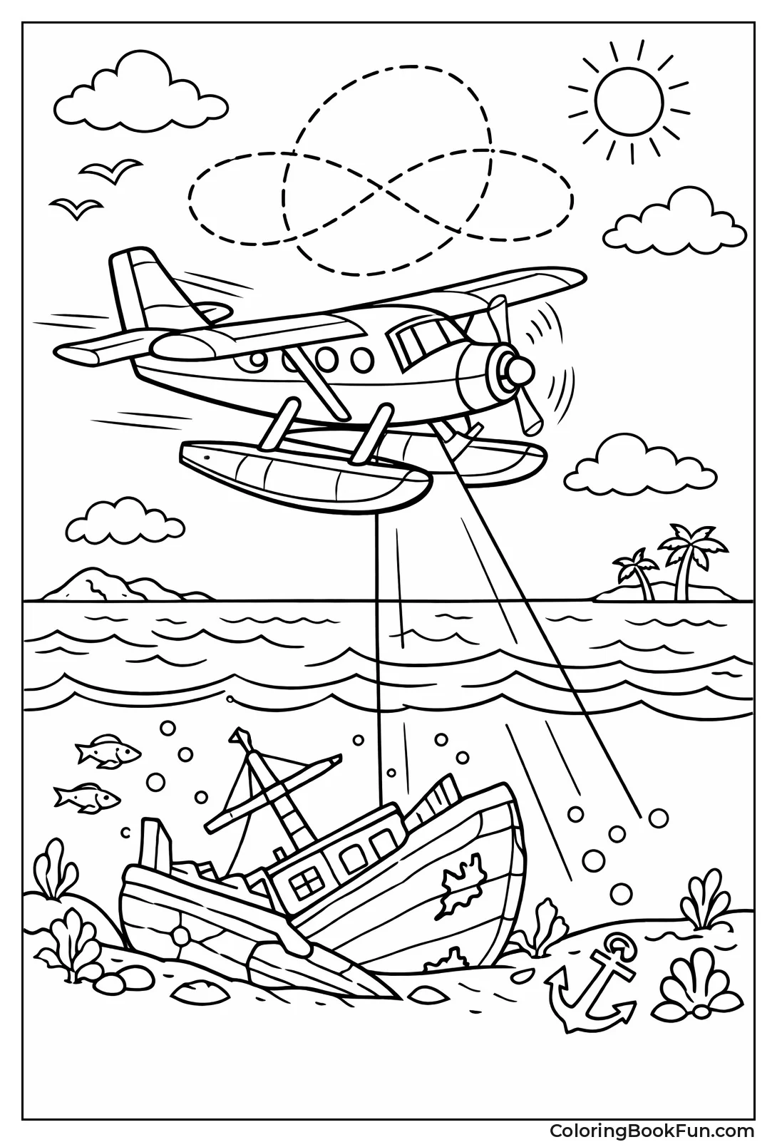 Seaplane Patrols over Shipwreck