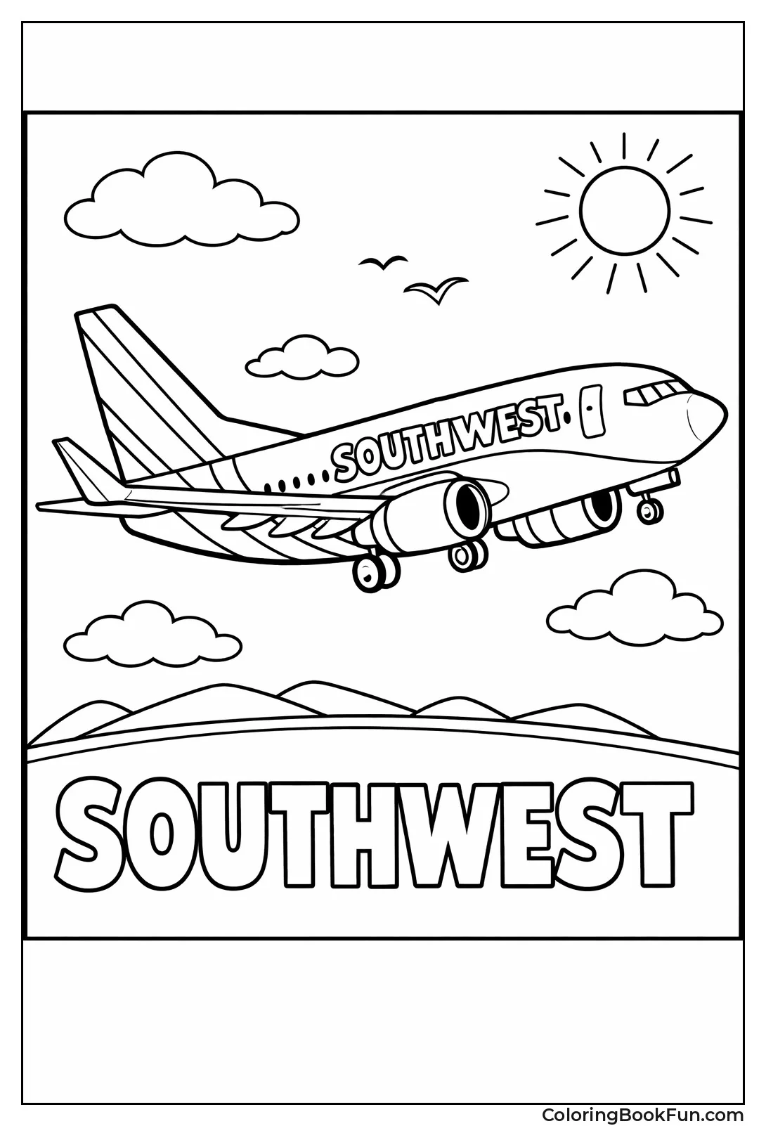 Southwest Airlines Plane Takes Off