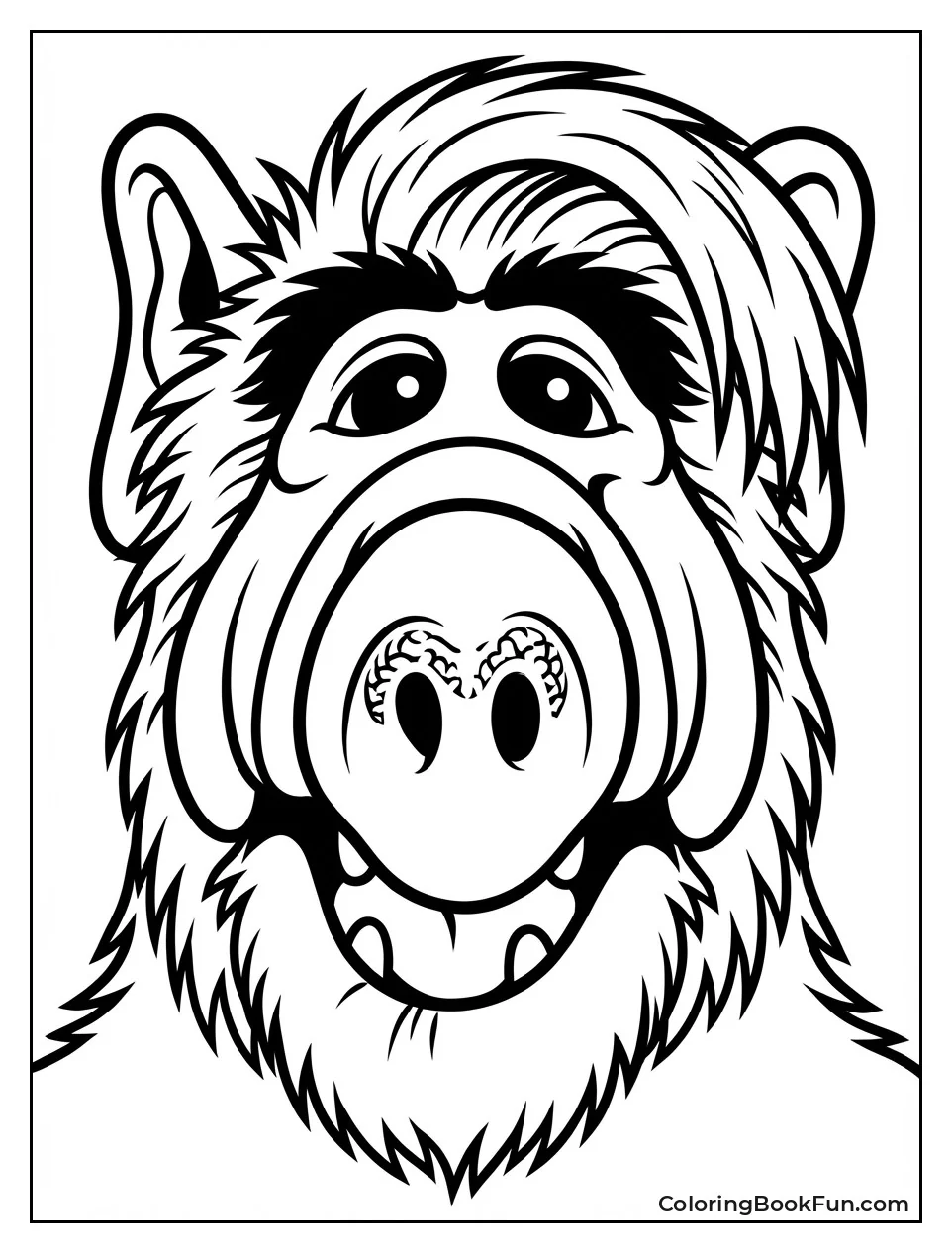 ALF Fur Face Close-Up