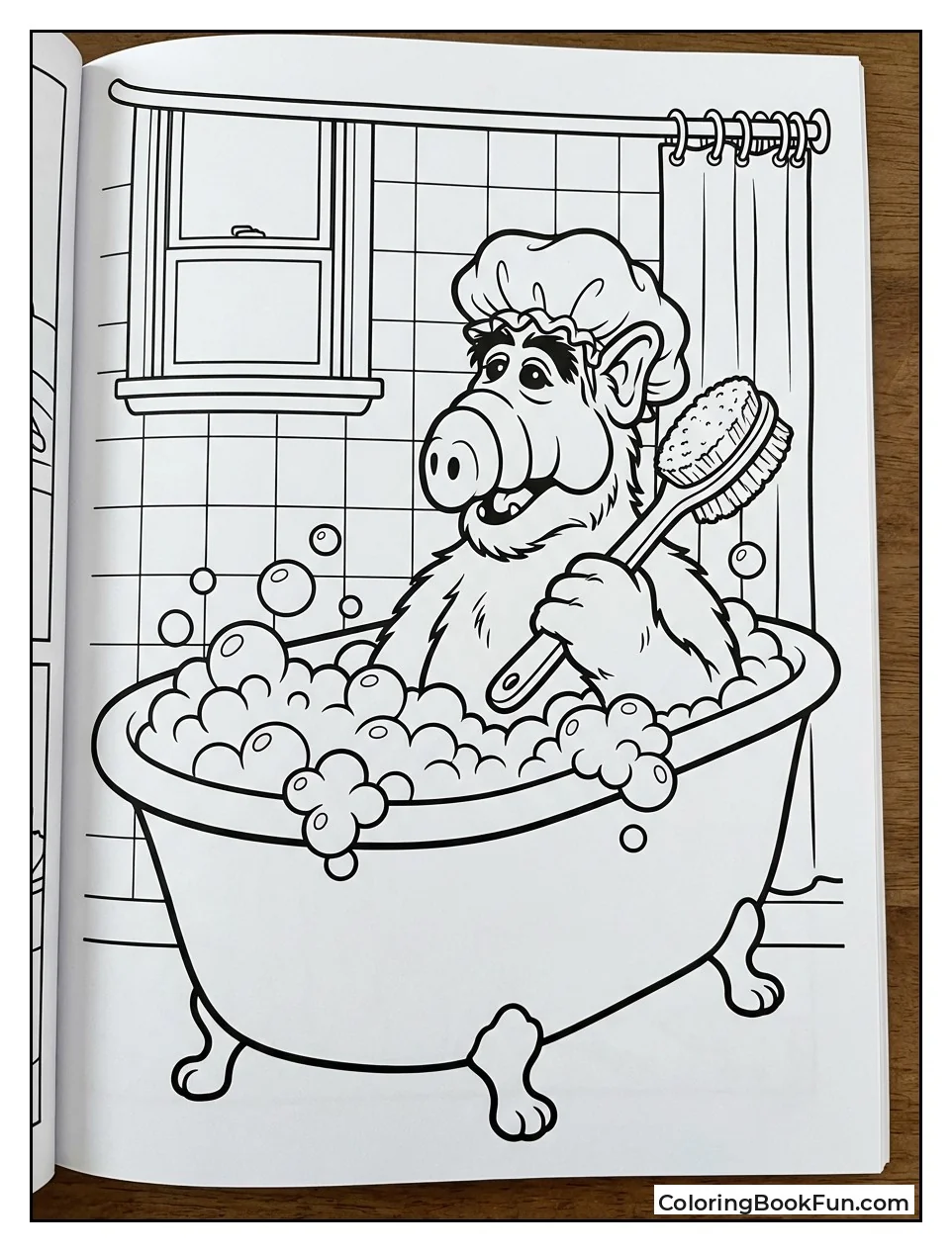 ALF Bathes in Bubbles