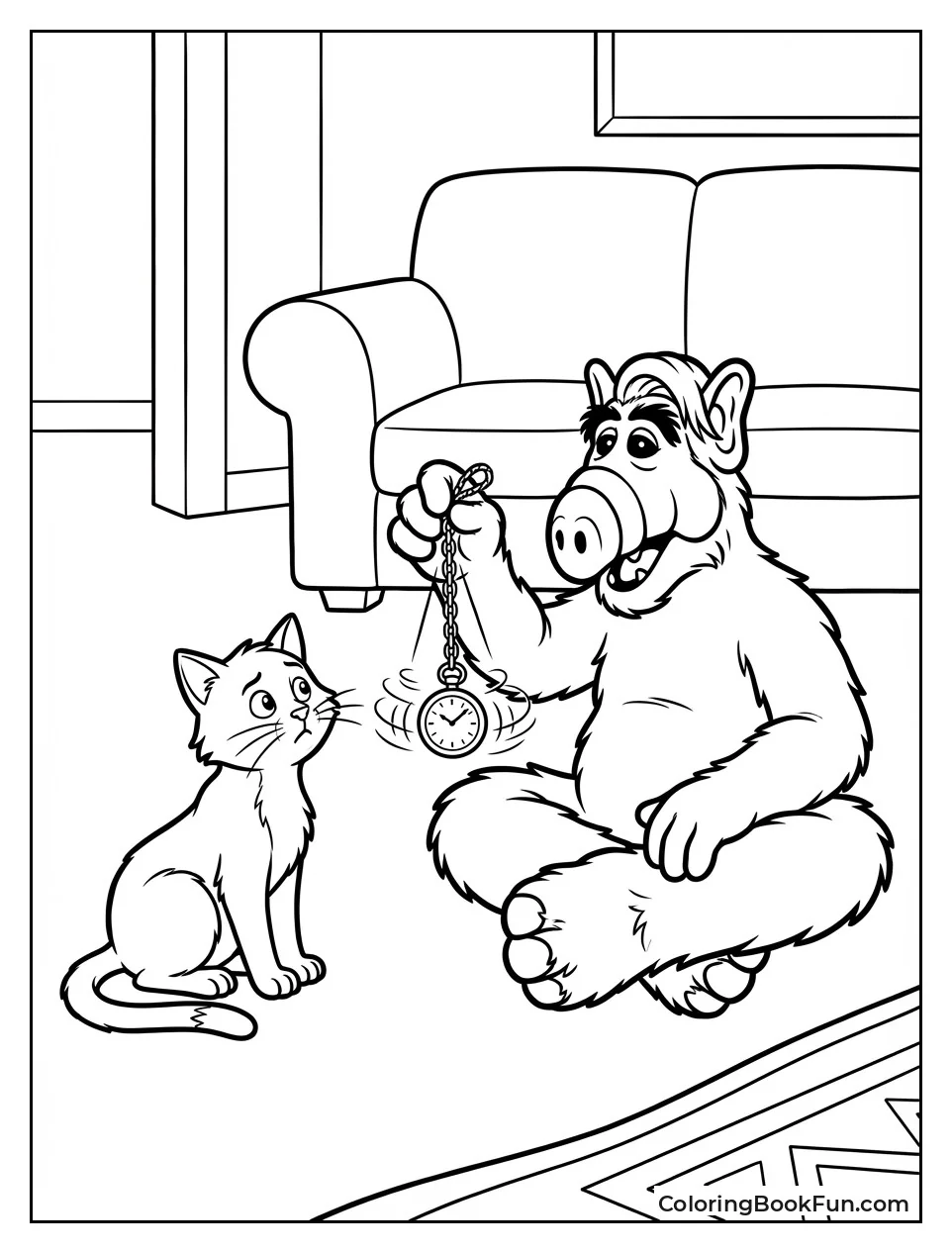 ALF Hypnotizes Lucky Cat