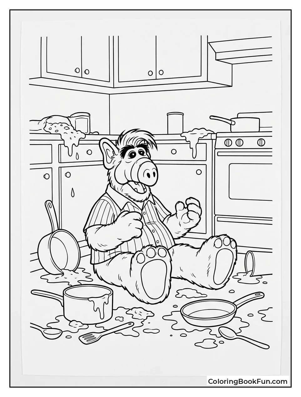 ALF Makes Kitchen Mess