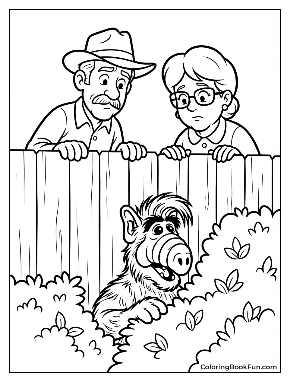 Neighbors Peek over Fence