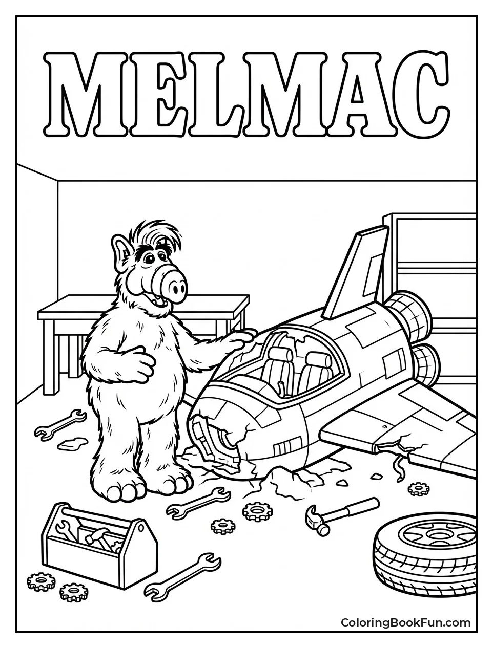 Crashed Ship in Garage