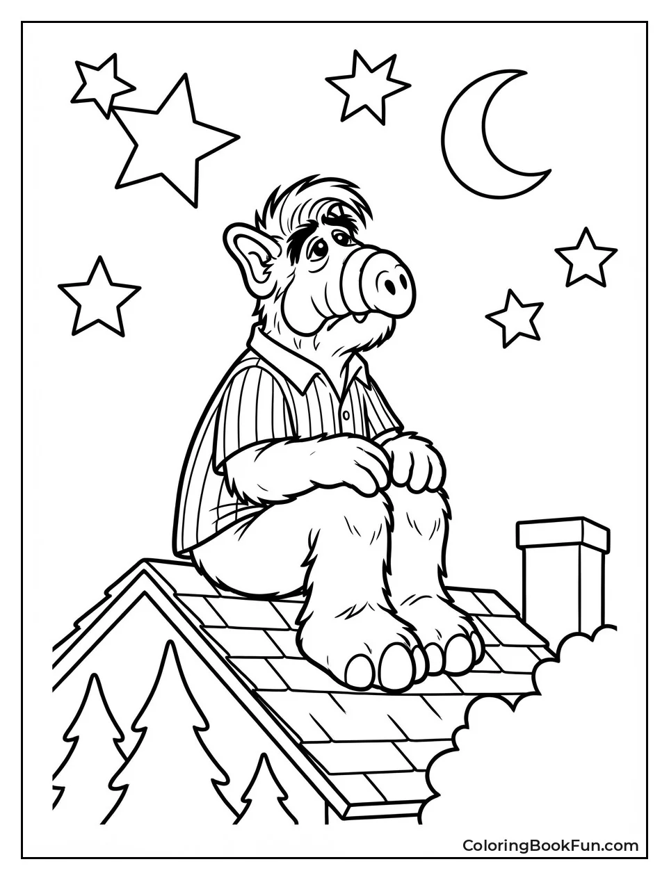 ALF Stargazes on Roof