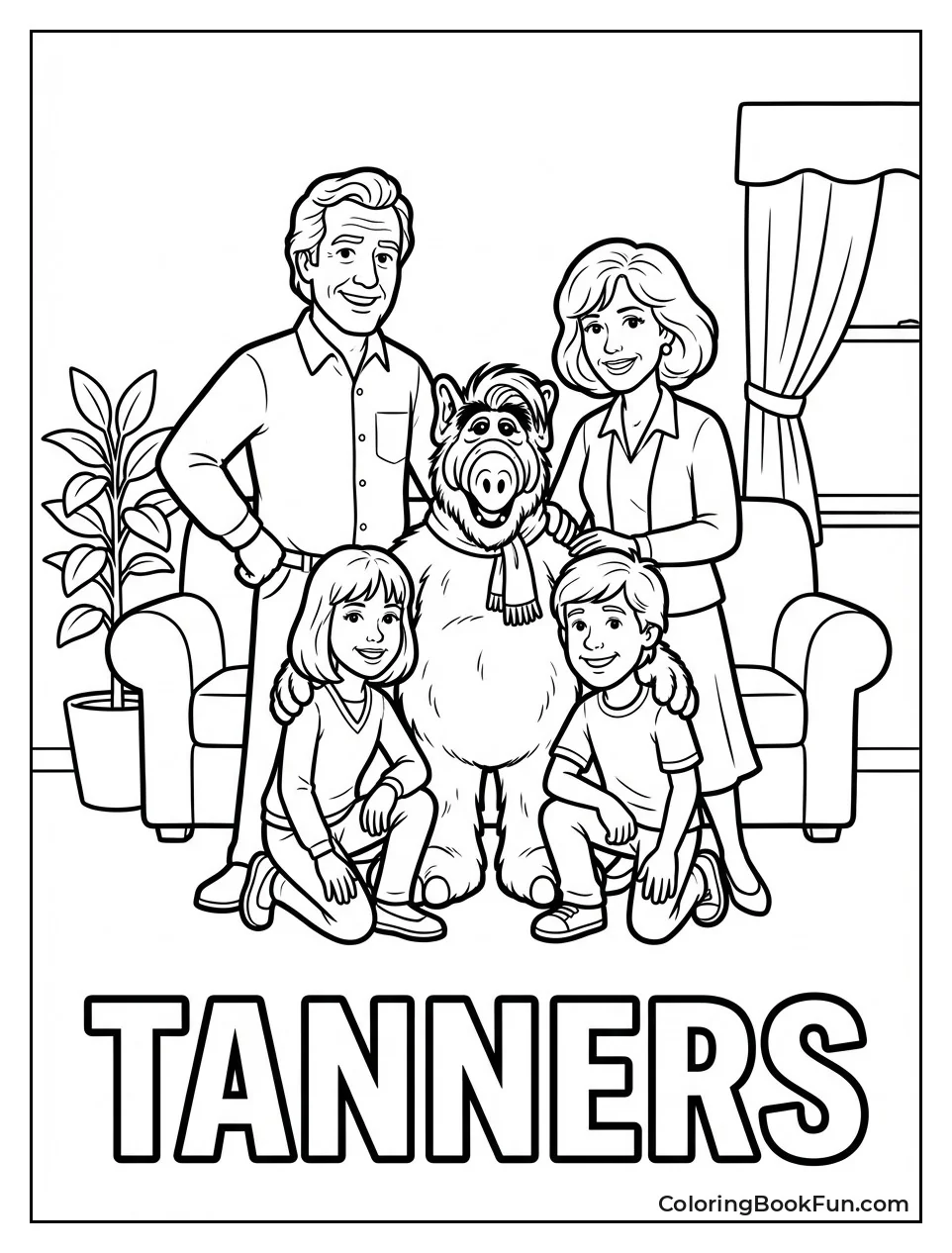 Tanner Family Poses Together