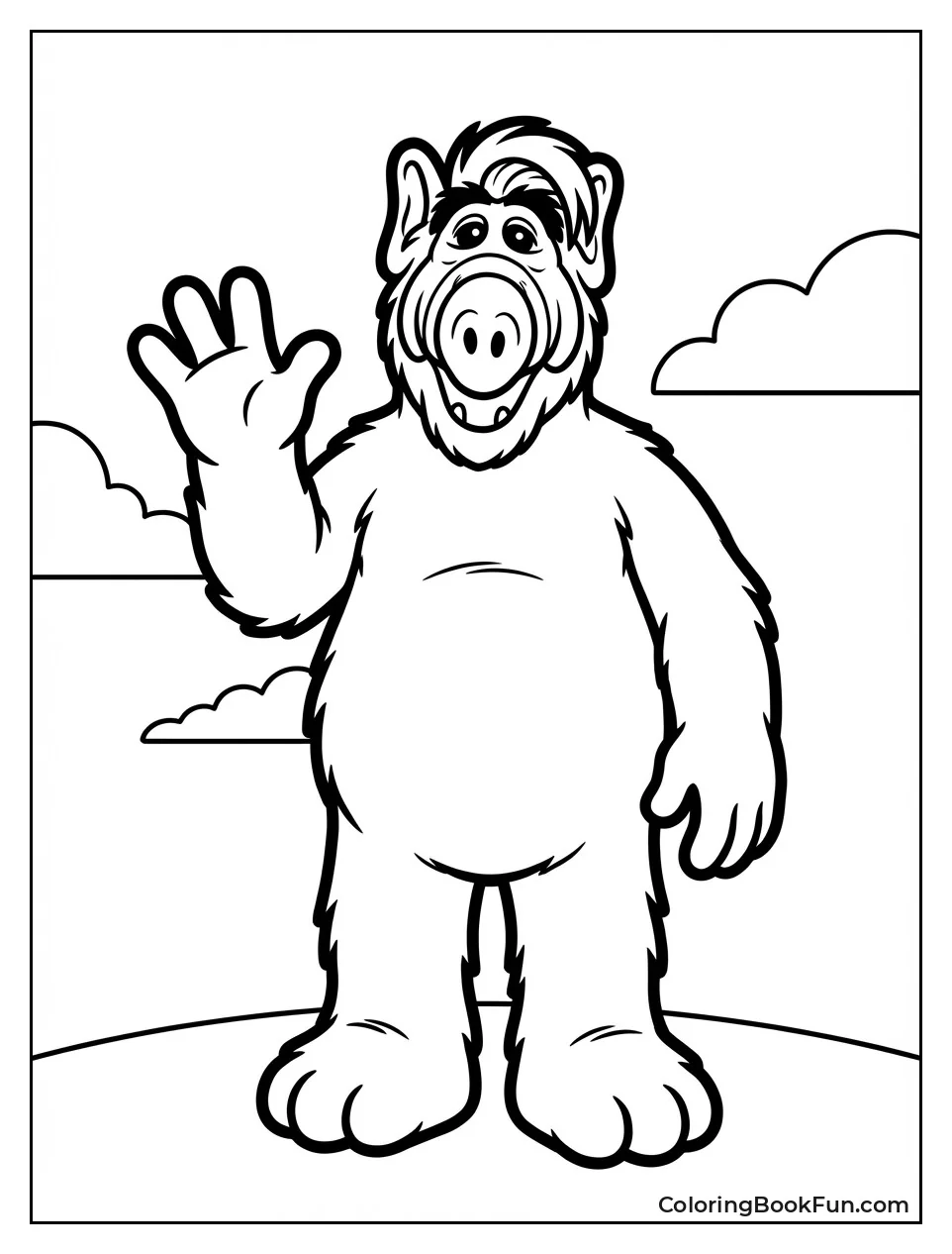 ALF Waving with Big Smile