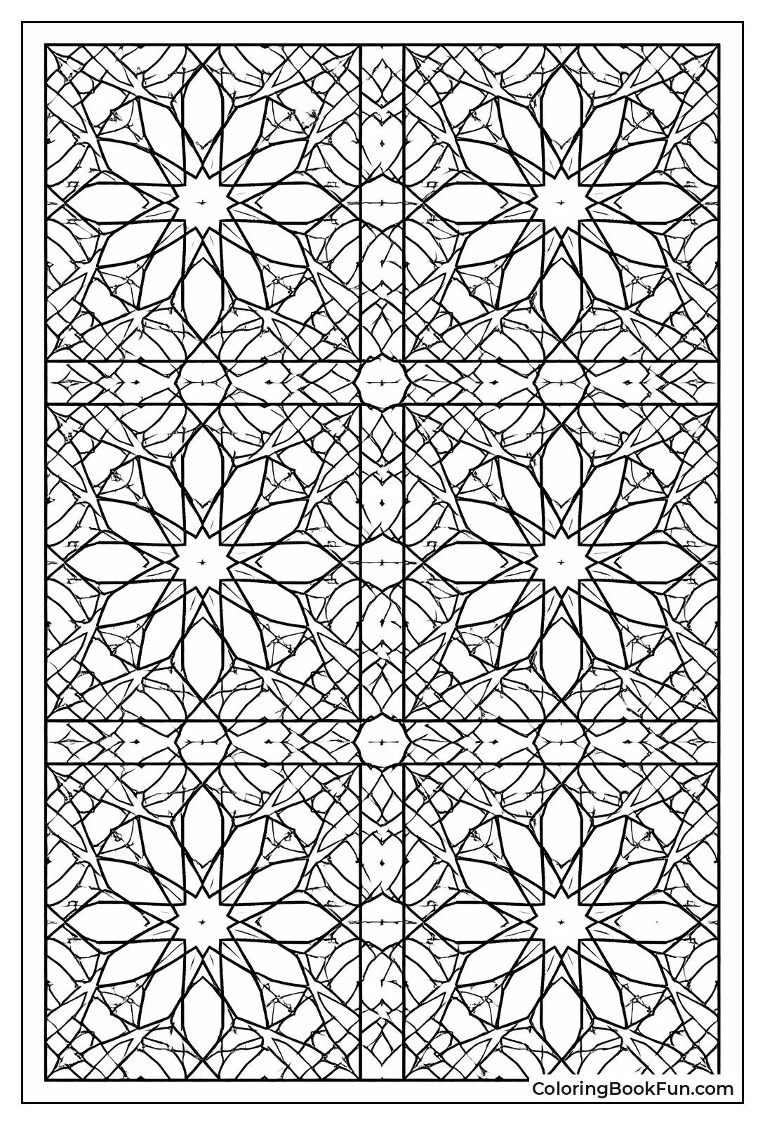 Star Islamic Tile Mosaic
