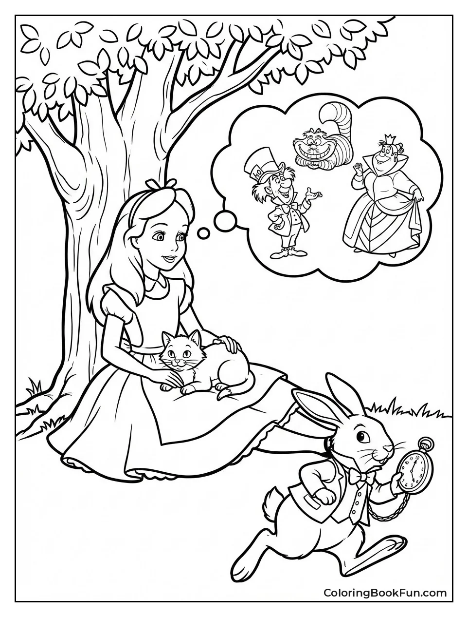 Alice Naps with Dinah